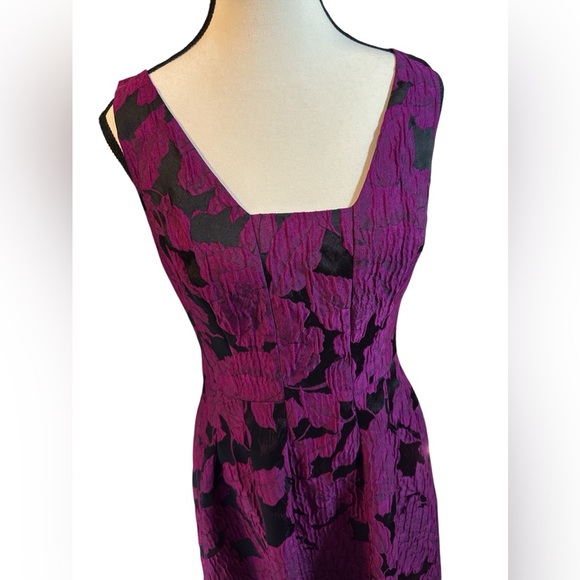 Ralph Lauren Fuchsia and Black Midi Dress - Picture 6 of 8